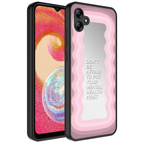 Galaxy A04E Kılıf Aynalı Desenli Kamera Korumalı Parlak Zore Mirror Kapak - Ayna - 1