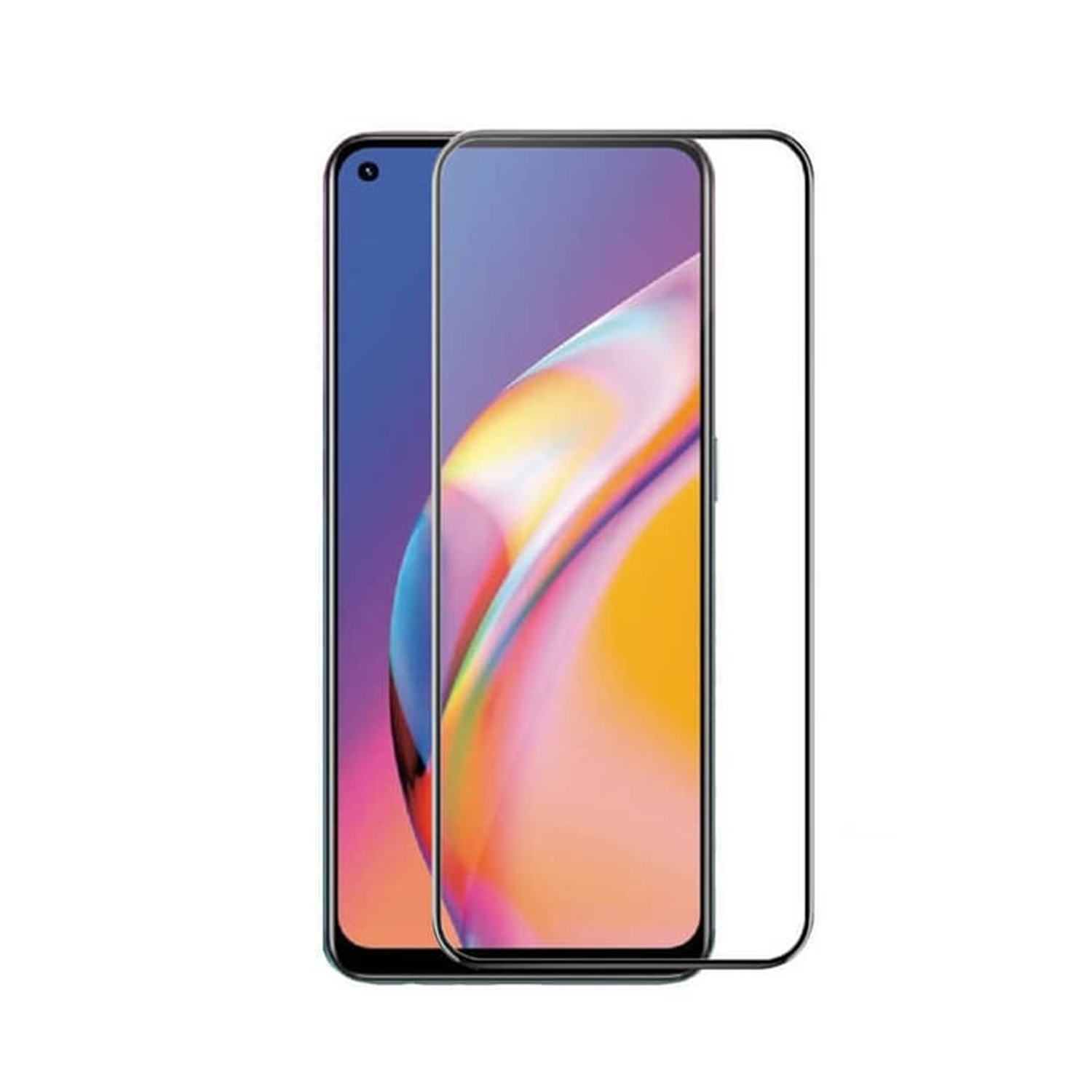 Nettech Oppo A55 Uyumlu 5D Glas Full Cam Koruyucu (Şeffaf) NT-110714