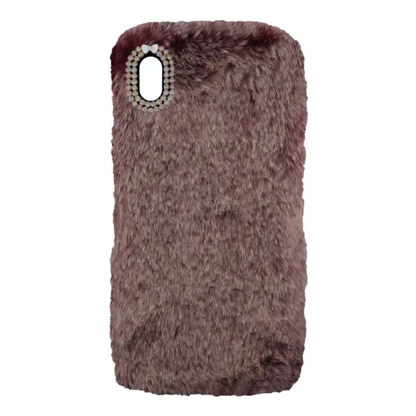 Nettech Apple iPhone XS Uyumlu Peluş Arka Koruma Kılıf (Kırmızı) VR-12982