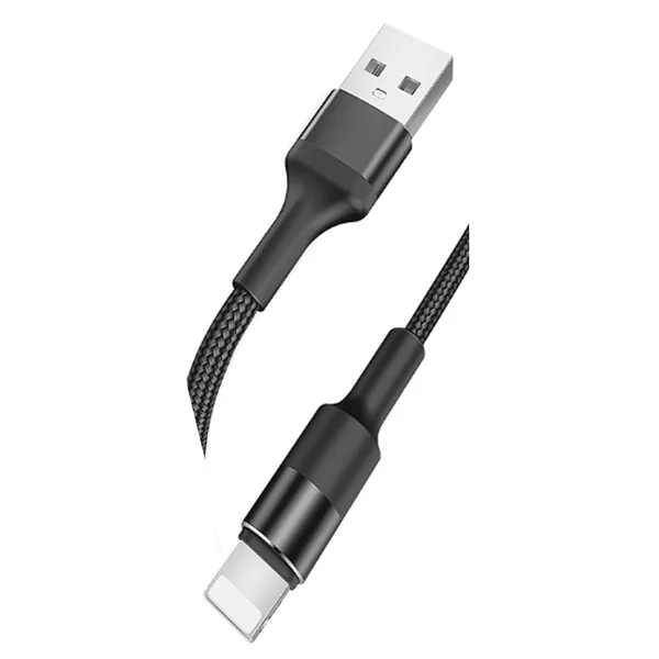 Teknonet TN-DC10 İp Örgü 100 Cm Lightning Şarj ve Data Kablosu (Siyah) NT-92576 - 2
