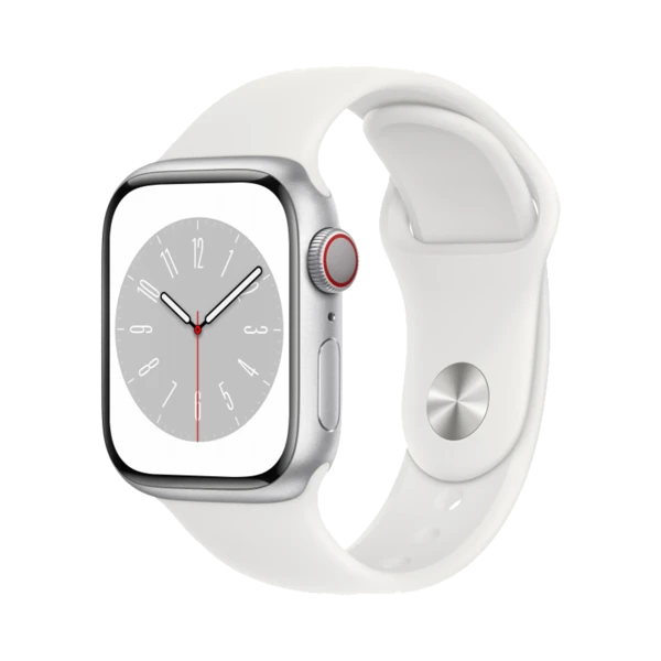 Apple Watch Series 8 - Alüminyum - 41mm - Cellular - Gümüş - 1