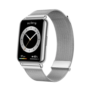 Huawei Watch Fit 2 Elegant - Alüminyum - 46mm - GPS - Gümüş