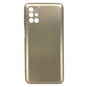 Nettech Samsung Galaxy M31S Uyumlu Suide Arka Koruma Kılıf (Gold) NT-83558