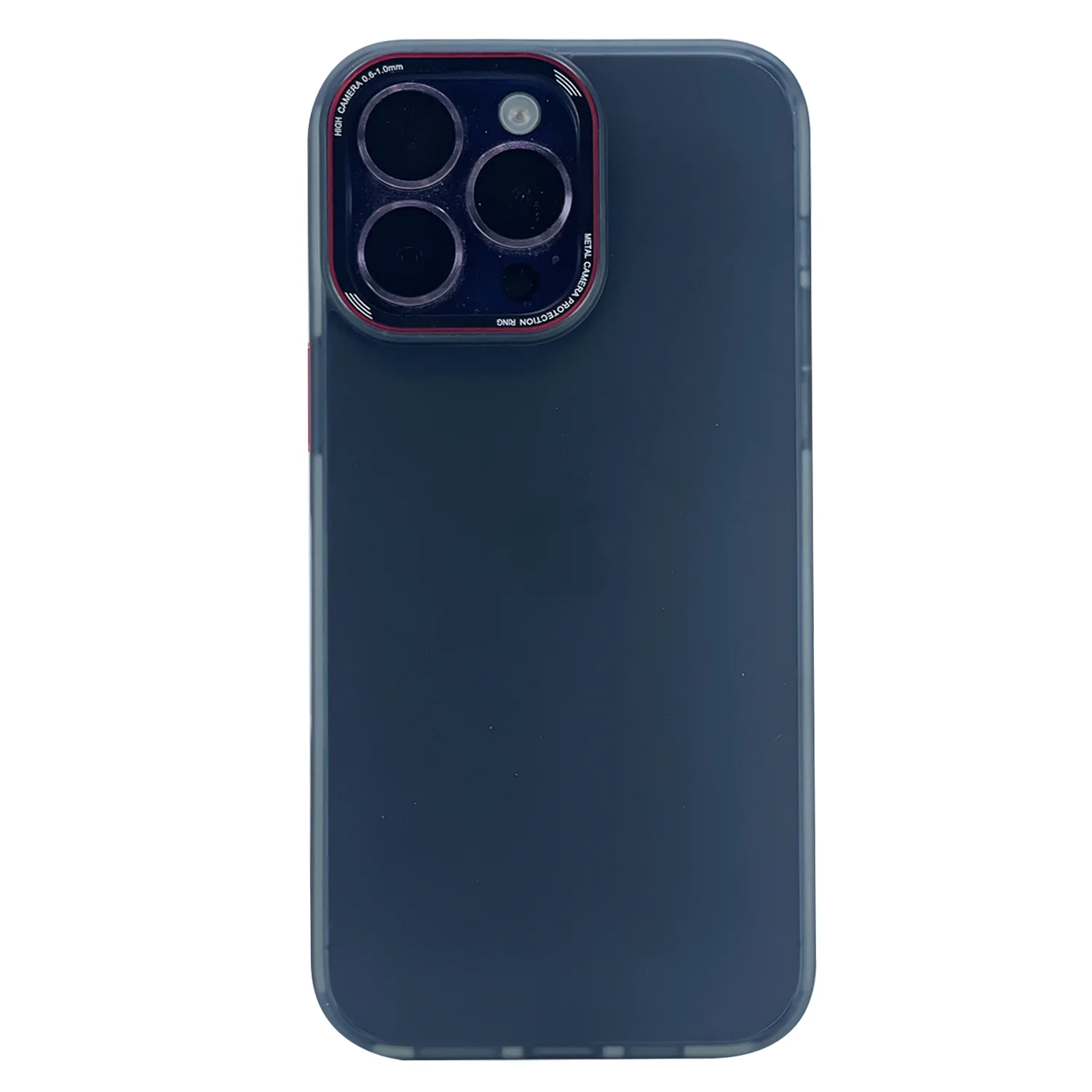 Nettech Apple iPhone 14 Pro Max Uyumlu Mika Renkli Çerçeveli Tuş Seri Arka Koruma Kılıf (Siyah) NT-99004