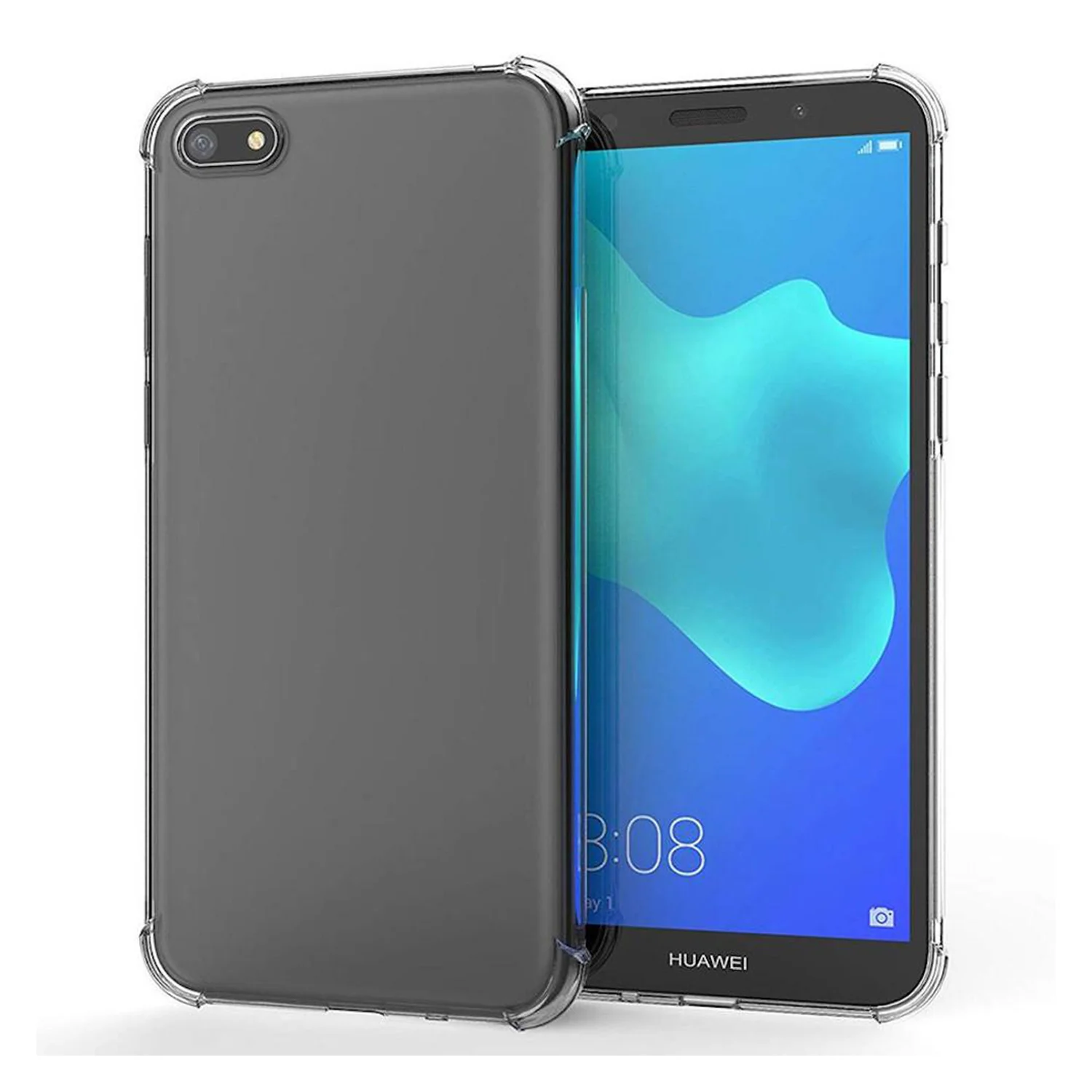 Nettech Huawei Y5 2018 Uyumlu Rarroz Seri Arka Koruma Kılıf (Şeffaf) NT-83498