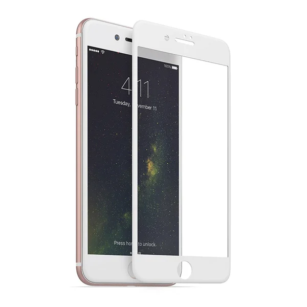 Nettech Apple iPhone 6S Uyumlu Ön Koruma Seramik Nano Ekran Koruyucu (Beyaz) NT-80286 - 1
