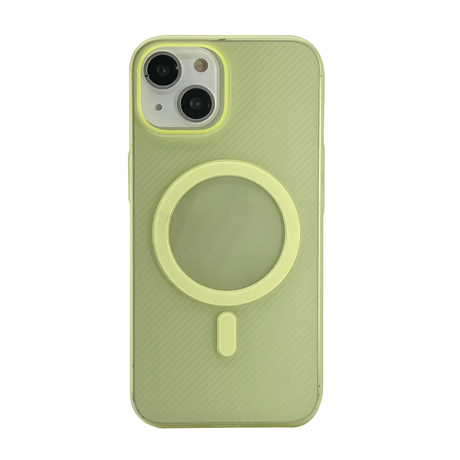 Nettech Apple iPhone 15 Plus Uyumlu NT-N010 Slim Magsafe Arka Koruma Kılıf (Sarı) NT-104495