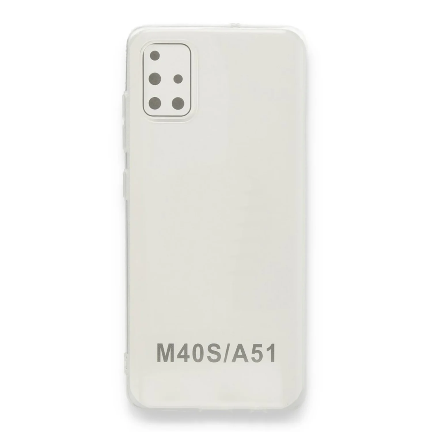 Nettech Samsung Galaxy A51 Uyumlu Lüx Seri Kamera Korumalı Arka Koruma Kılıf (Şeffaf) VR-20606