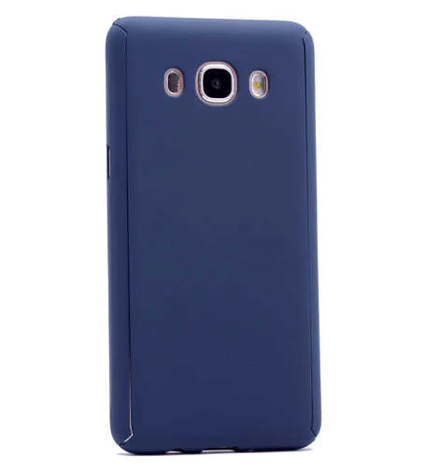 Galaxy J5 2016 Kılıf Zore 360 3 Parçalı Rubber Kapak - Lacivert - 1