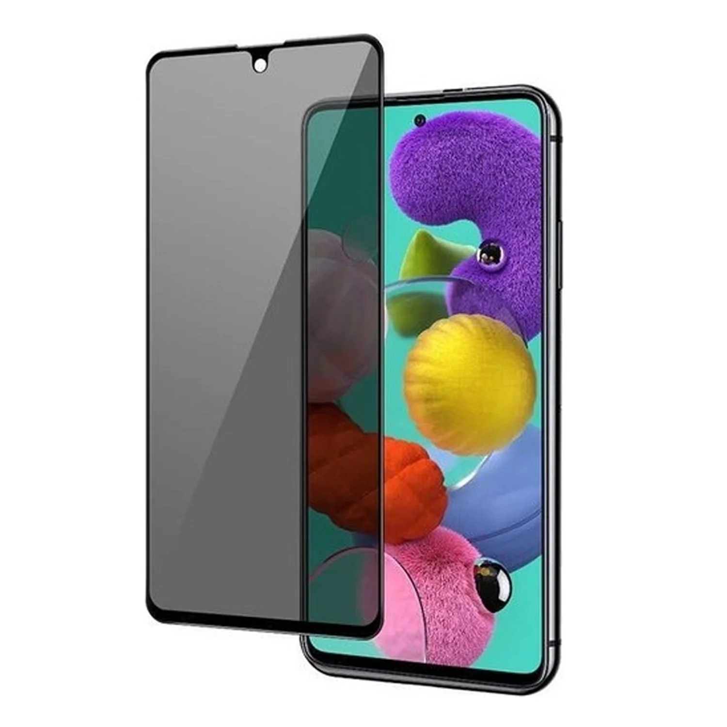 Nettech Samsung Galaxy M53 5G Uyumlu Ön Koruma Hayalet Seramik Nano Ekran Koruyucu (Siyah) NT-98724