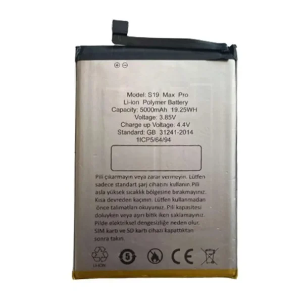 Teknonet Reeder S19 Max Pro Uyumlu Nettech 5000 MAh Batarya NT-104121 - 1