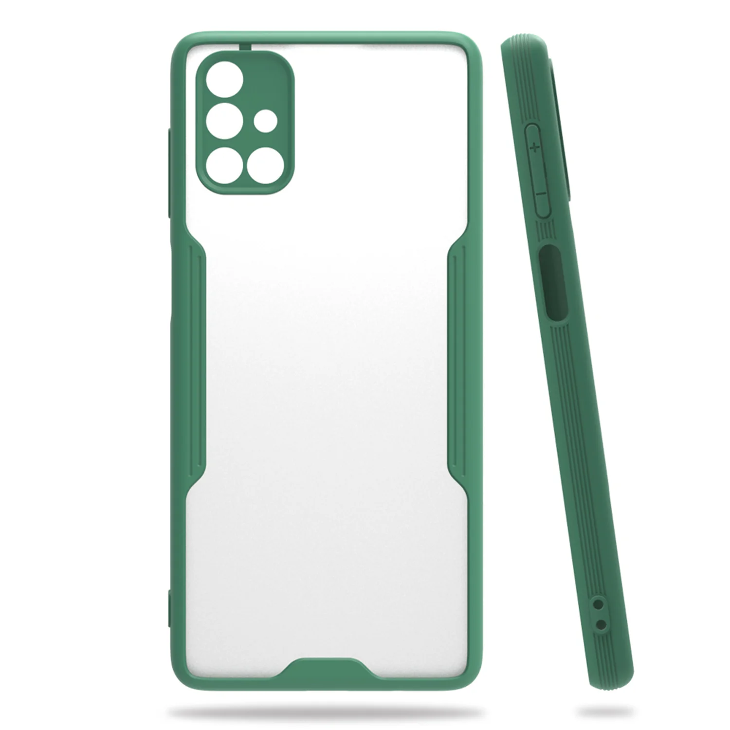 Nettech Samsung Galaxy M51 Uyumlu Platin Seri Arka Koruma Kılıf (Yeşil) NT-86382