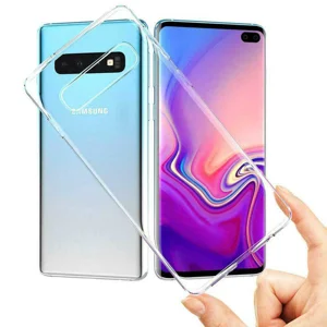 Galaxy S10 Kılıf Zore Süper Silikon Kapak - Renksiz