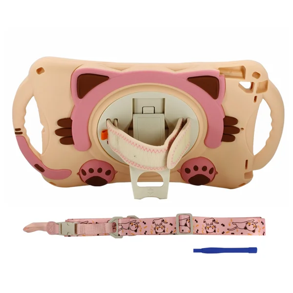 Nettech Apple iPad Pro 10.5 inç Uyumlu Sweet Cat Seri Arka Koruma (Pembe) NT-95922 - 1