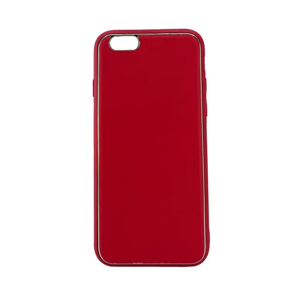 Nettech Apple iPhone 6S Uyumlu Coco Leather Seri Arka Koruma Kılıf (Kırmızı) NT-99767 - 1