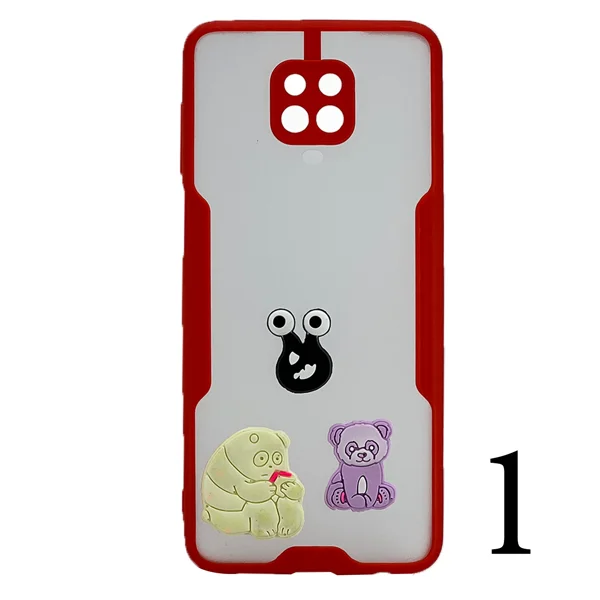 Nettech Xiaomi Redmi Note 9s Uyumlu Maskot Seri Arka Koruma Kılıf (Karışık Renk) NT-106256 - 1