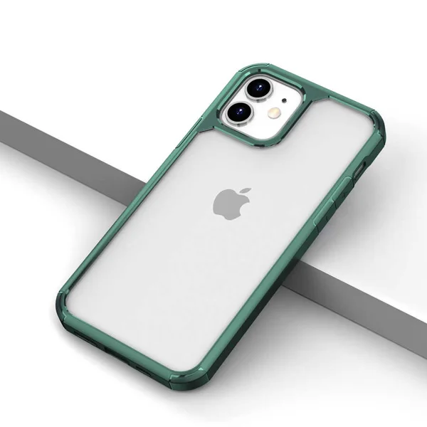 Apple iPhone 12 Pro Kılıf Zore Roll Kapak - Koyu Yeşil - 1