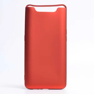 Galaxy A80 Kılıf Zore Premier Silikon Kapak - Kırmızı