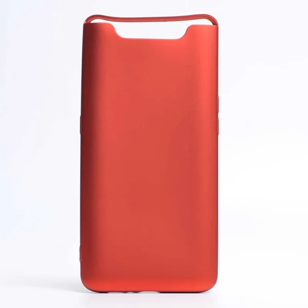 Galaxy A80 Kılıf Zore Premier Silikon Kapak - Kırmızı - 1