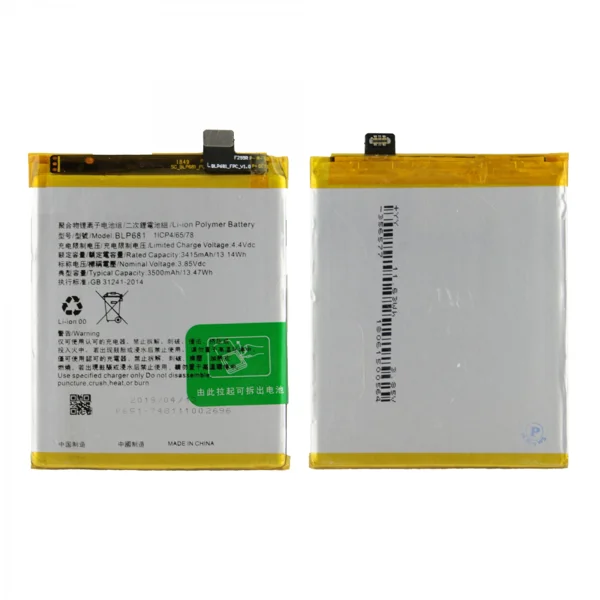 Teknonet Oppo RX17 Neo Uyumlu Nettech BLP-689 3500 MAh Batarya NT-31576 - 1