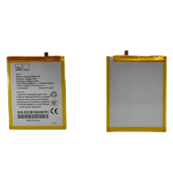 Teknonet Casper Via V6 Uyumlu Nettech NT-93120 2500 MAh Batarya NT-93120 - 1