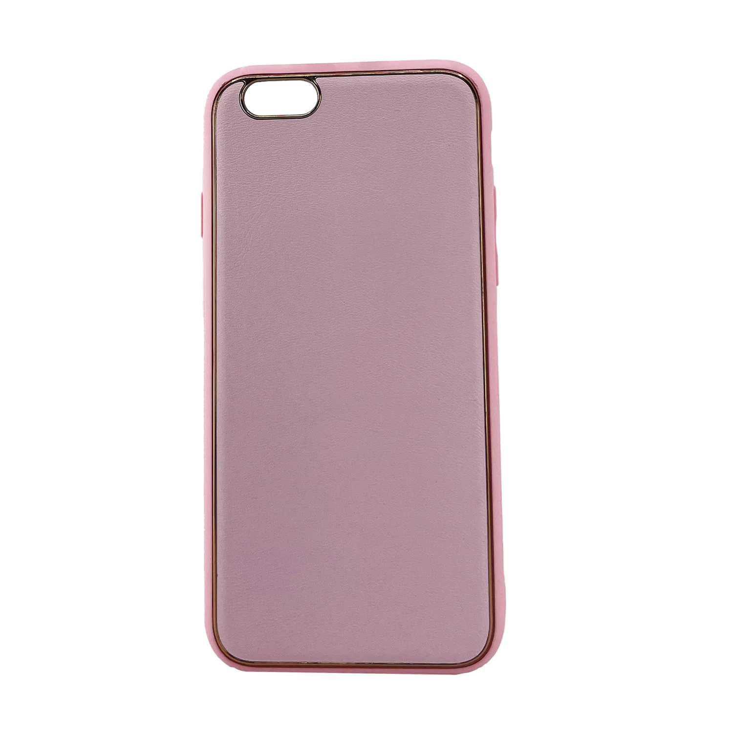 Nettech Apple iPhone 6S Uyumlu Coco Leather Seri Arka Koruma Kılıf (Pembe) NT-99768