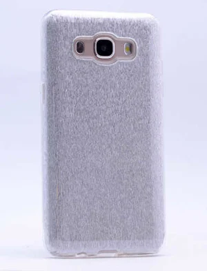 Galaxy J7 Core Kılıf Zore Shining Silikon - Gümüş