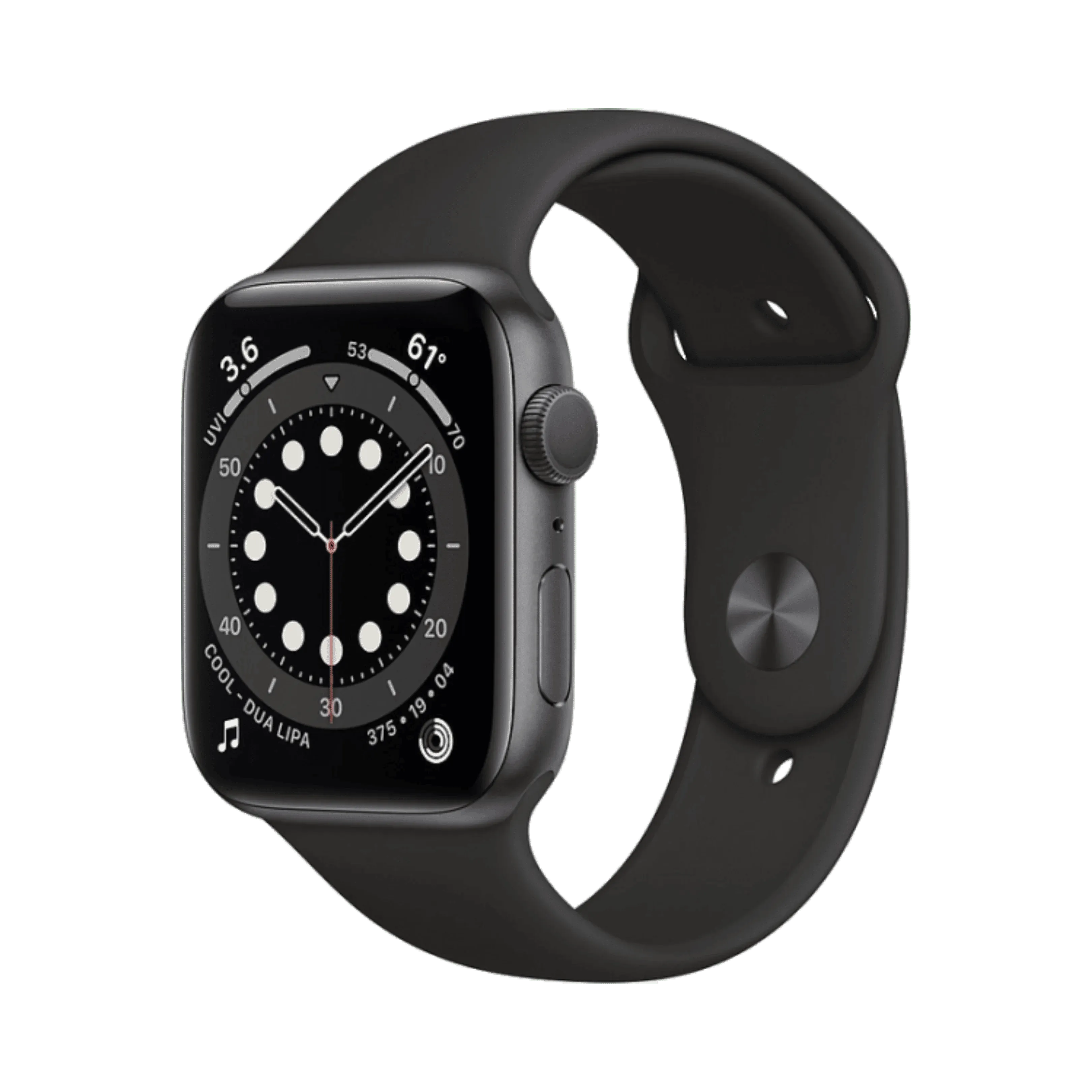 Apple Watch Series 6 - Alüminyum - 44mm - GPS - Gece yarısı