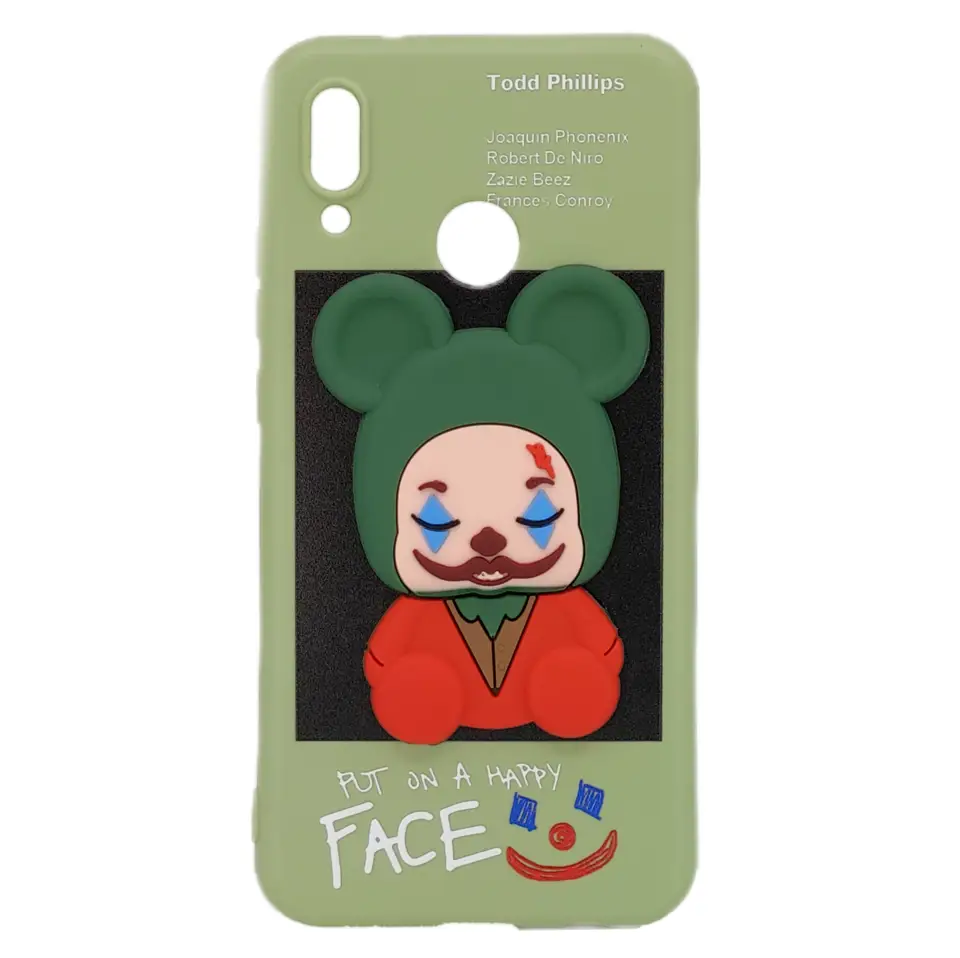 Nettech Huawei P20 Lite Uyumlu Three D Case Seri Arka Koruma Kılıf (Yeşil) NT-95112