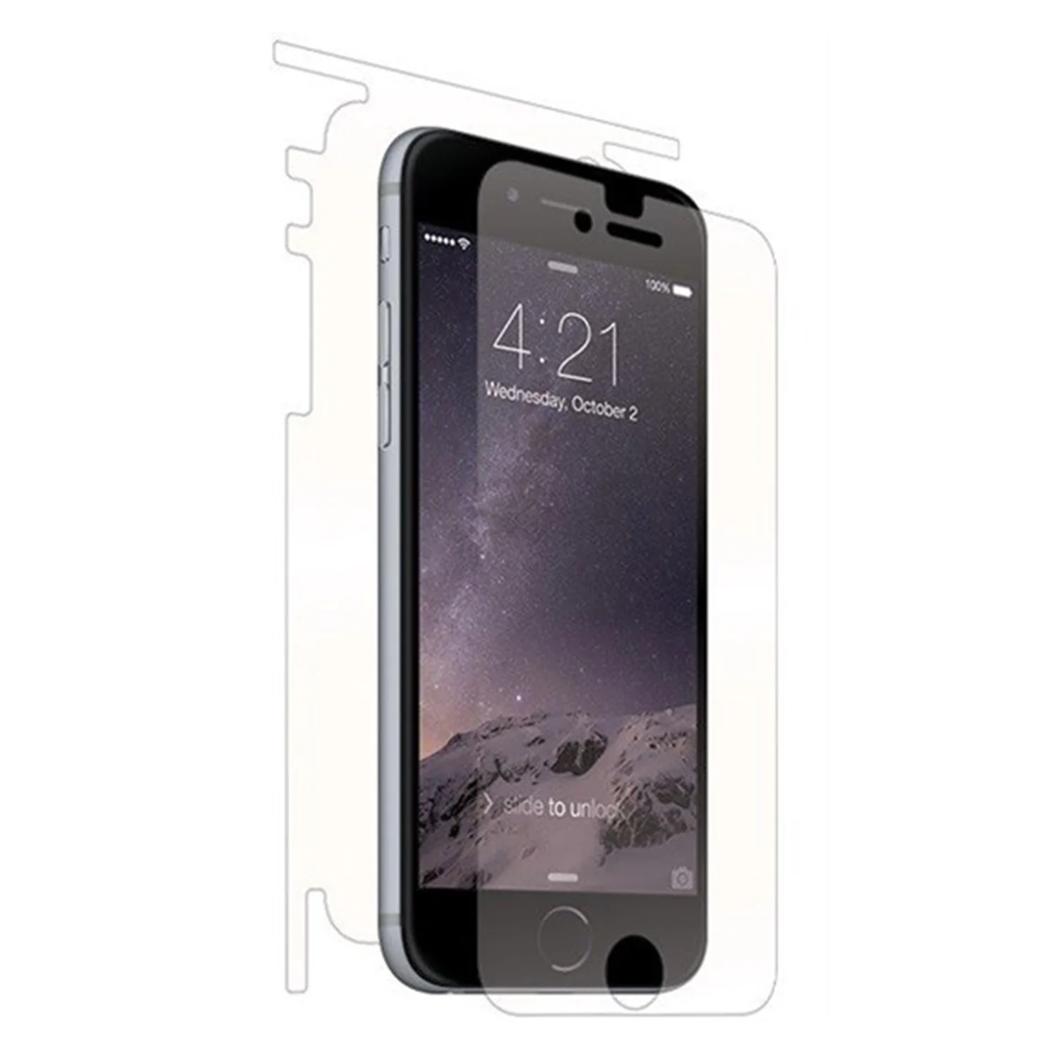 Nettech Apple iPhone 6S Plus Uyumlu Ön ve Arka Koruma 360 Full Kaplama (Kırmızı) VR-7832