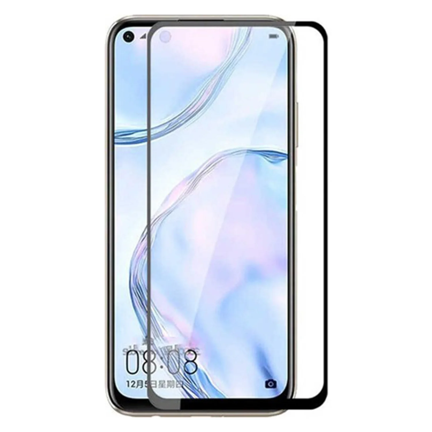 Nettech Huawei Y7 2019 Uyumlu Ön Koruma Seramik Nano Ekran Koruyucu (Siyah) NT-92509