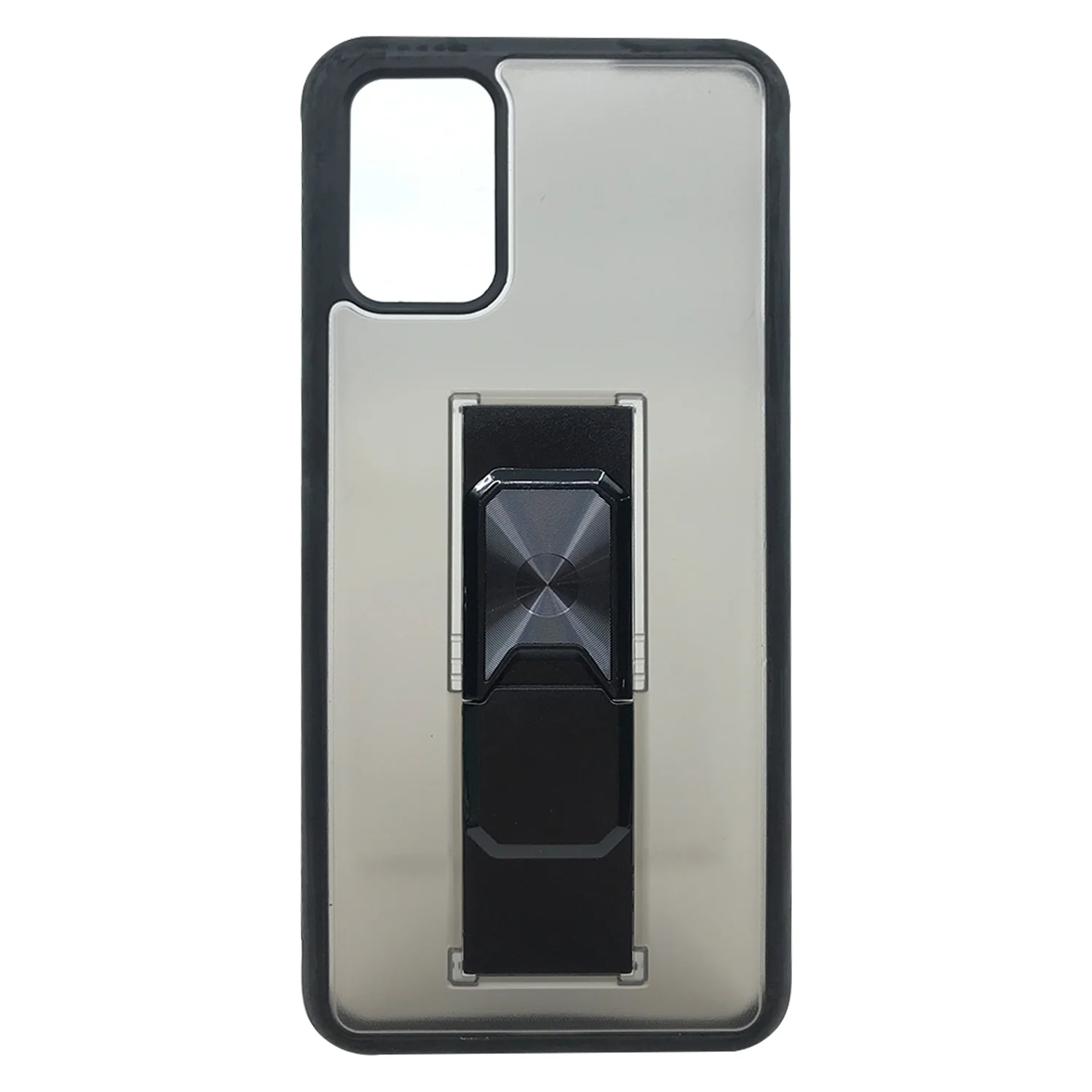 Nettech Samsung Galaxy A02S Uyumlu MicroCase Mıknatıs Yüzüklü Arka Koruma Kılıf (Siyah) NT-86945