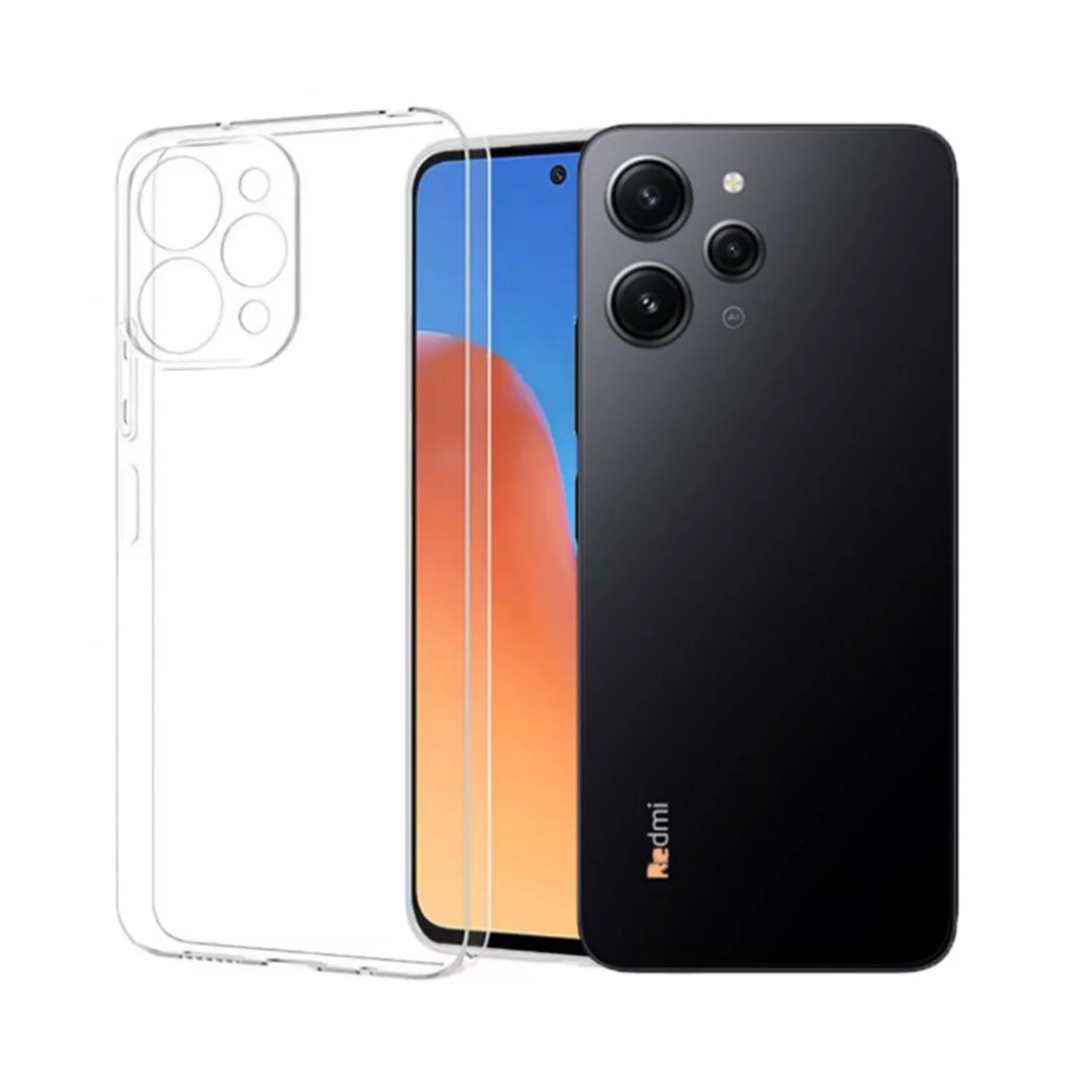 Nettech Xiaomi Redmi 12 Uyumlu Lüx Seri Kamera Korumalı Arka Koruma Kılıf (Şeffaf) NT-105353