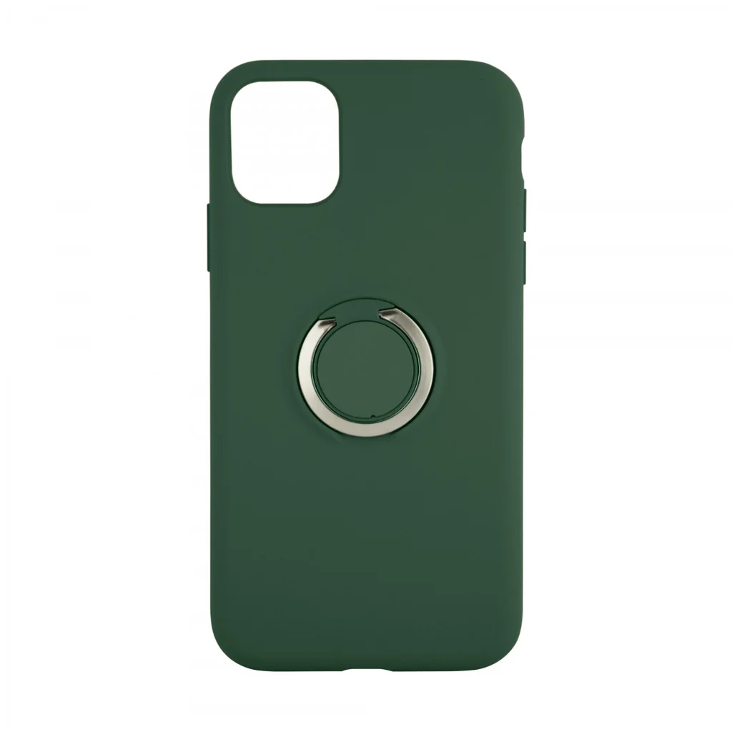Nettech Apple iPhone 11 Pro Max Uyumlu Nano Ring Arka Koruma Kılıf (Yeşil) NT-81803