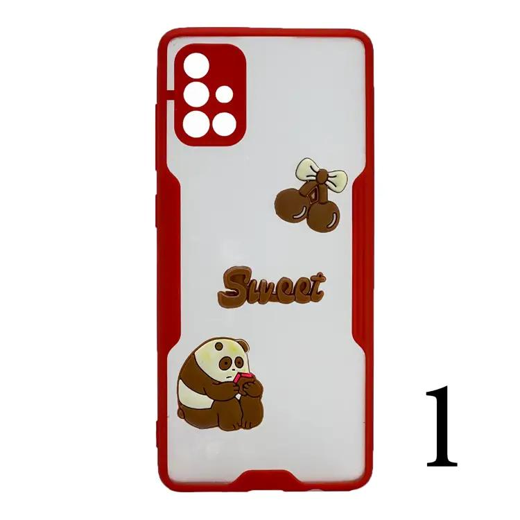 Nettech Samsung Galaxy A51 Uyumlu Maskot Seri Arka Koruma Kılıf (Karışık Renk) NT-106248