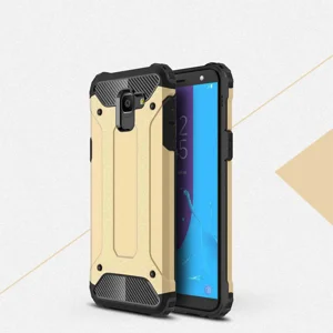 Galaxy J6 Kılıf Zore Crash Silikon Kapak - Gold