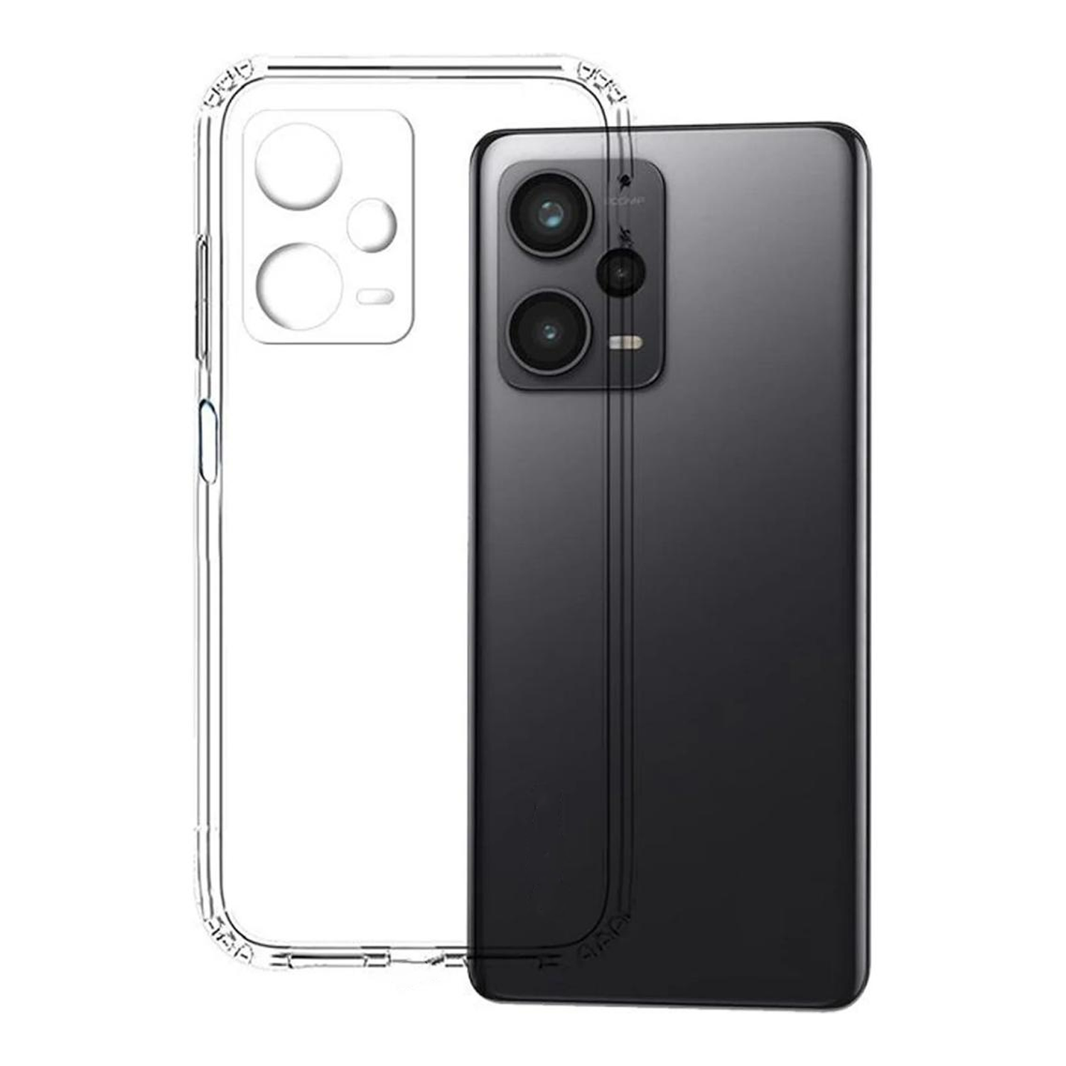 Nettech Xiaomi Redmi Note 12 Pro 5G Uyumlu Lüx Seri Kamera Korumalı Arka Koruma Kılıf (Şeffaf) NT-106723