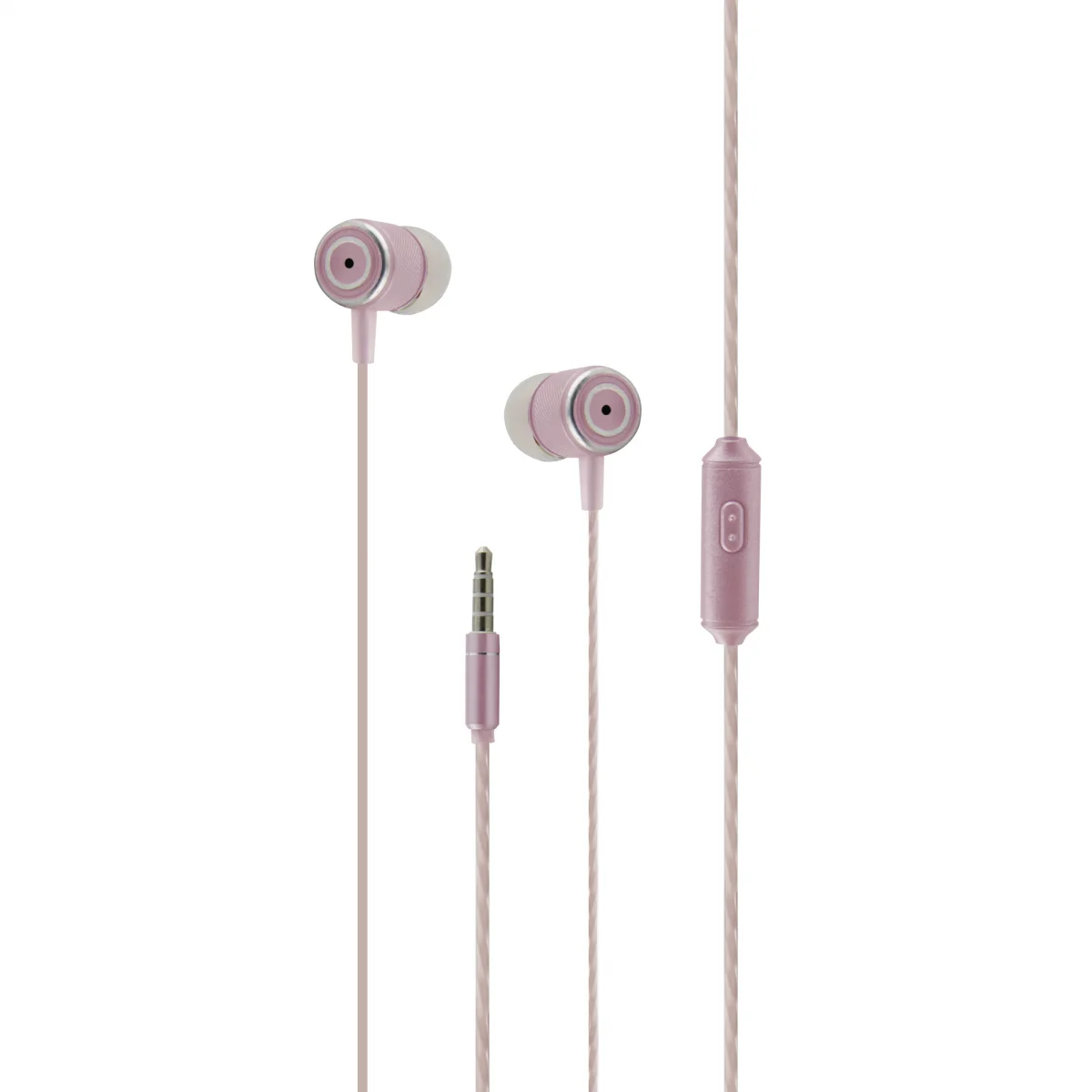 Nettech NT-37 3.5 Jack Girişli Kulak İçi Kulaklık (Rose Gold) VR-14251