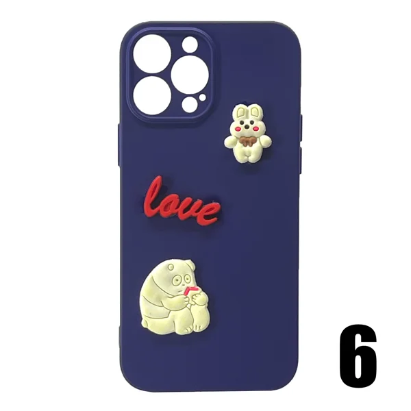 Nettech Apple iPhone 13 Pro Uyumlu Maskot Seri Arka Koruma Kılıf (Karışık Renk) NT-106229 - 5