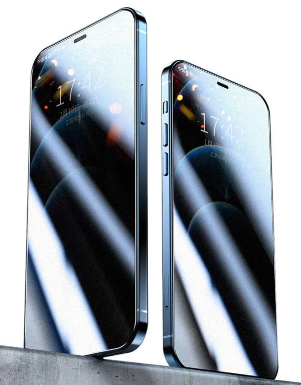 Apple iPhone XR 6.1 Zore Fit Hard Mat Privacy Cam Ekran Koruyucu - Siyah - 1