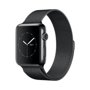 Apple Watch Series 2 - Paslanmaz Çelik - 38mm - GPS - Gece yarısı