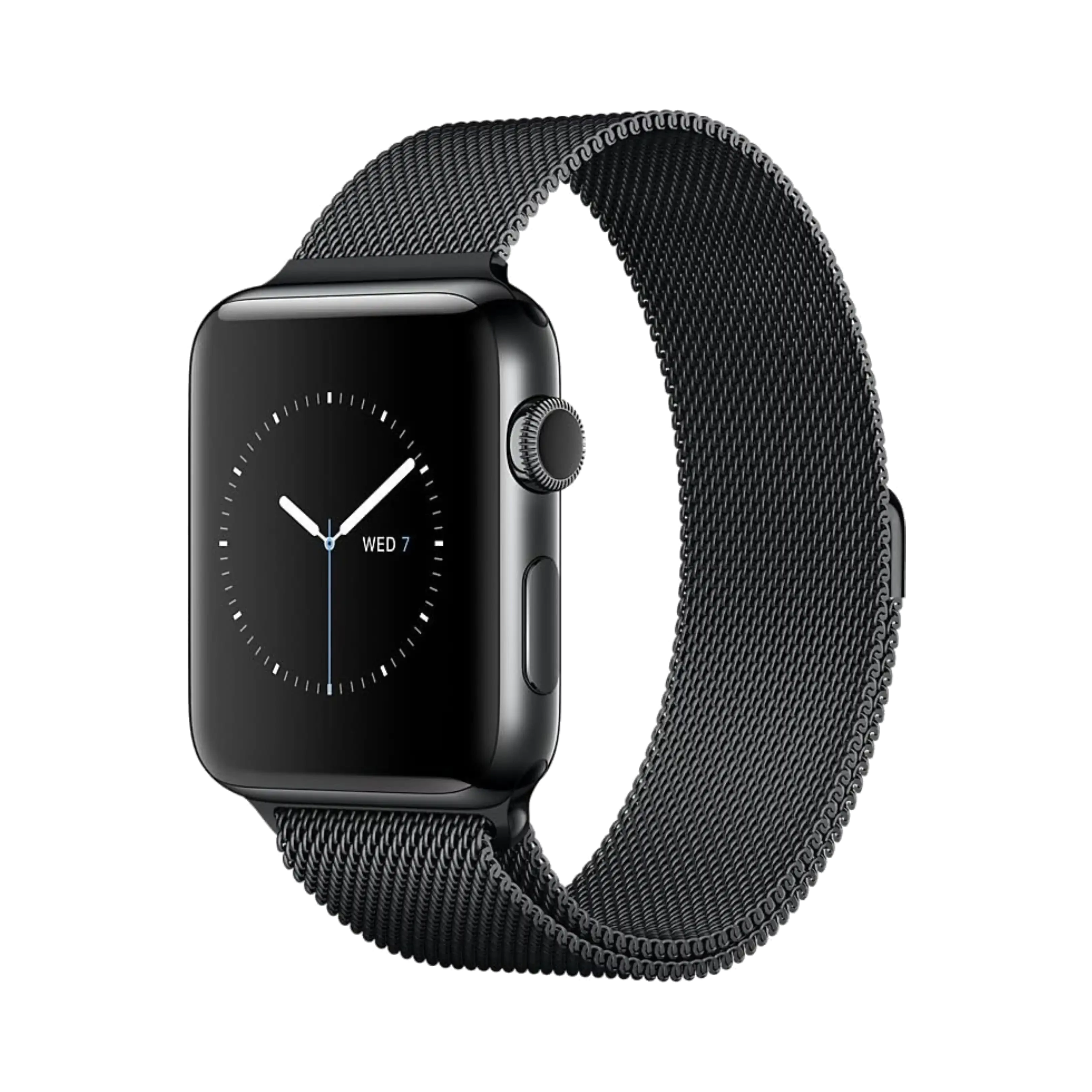 Apple Watch Series 2 - Paslanmaz Çelik - 38mm - GPS - Gece yarısı