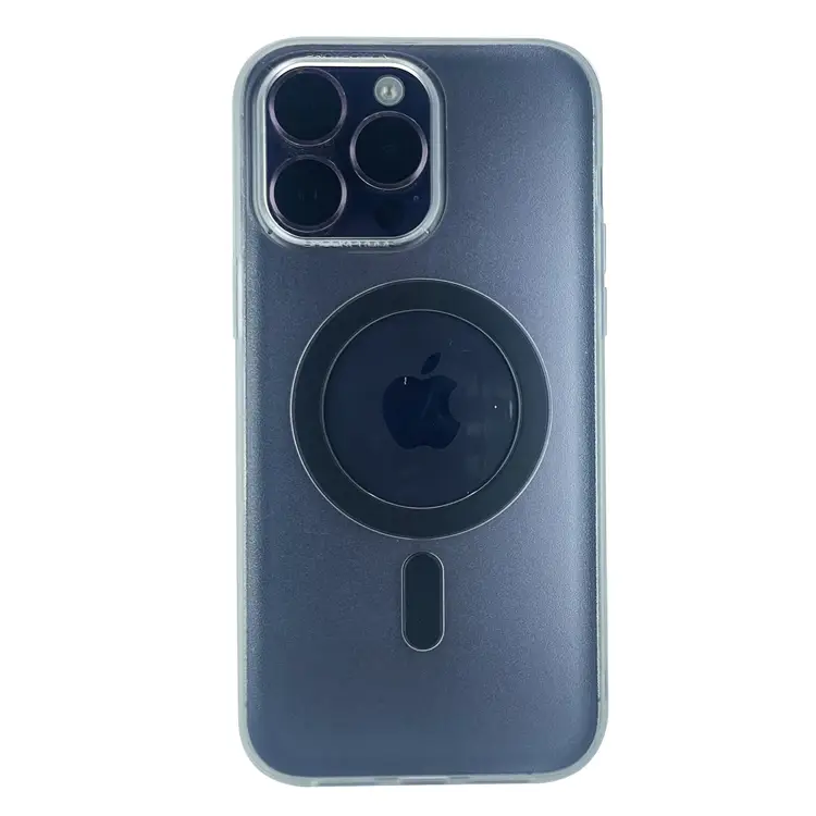 Nettech Apple iPhone 14 Pro Uyumlu Mega Magsafe Arka Koruma Kılıf (Şeffaf) NT-98006