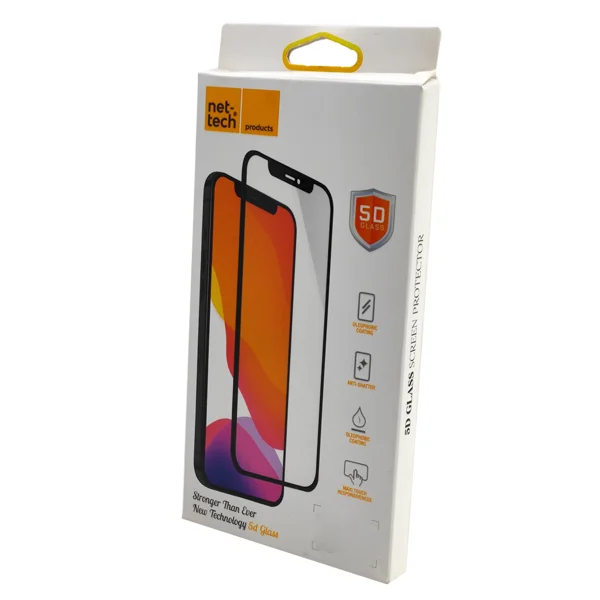 Nettech Apple iPhone 13 Pro Max Uyumlu 5D Glas Full Cam Koruyucu (Siyah) NT-90251 - 2