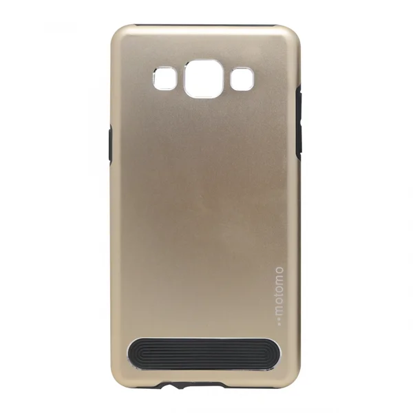Nettech Samsung Galaxy E500 E5 2015 Uyumlu Motomo Arka Koruma Kılıf (Gold) NT-3069 - 2