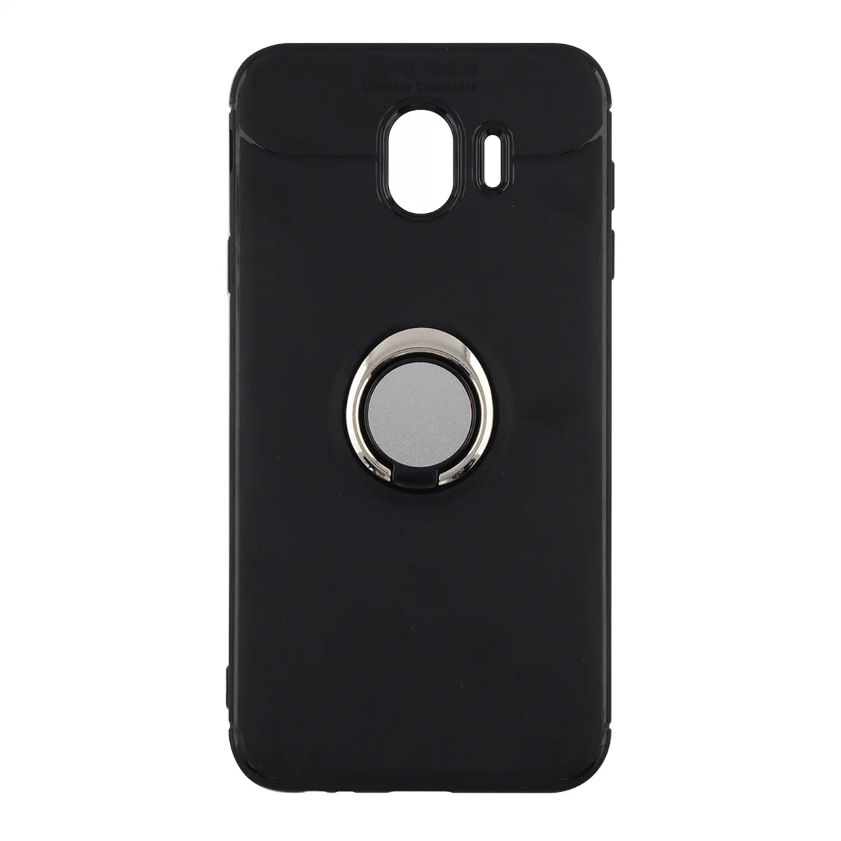 Nettech Samsung Galaxy J400 J4 Uyumlu Ravel Seri Arka Koruma Kılıf (Siyah) VR-11746