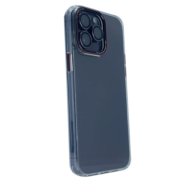 Nettech Apple iPhone 14 Pro Uyumlu Mika Renkli Kenar Seri Arka Koruma Kılıf (Gümüş) NT-99020 - 2