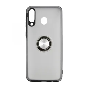 Nettech Samsung Galaxy M30 Uyumlu Armour Yüzüklü Seri Arka Koruma Kılıf (Gri) VR-15020