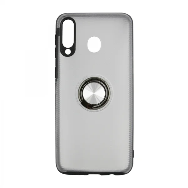 Nettech Samsung Galaxy M30 Uyumlu Armour Yüzüklü Seri Arka Koruma Kılıf (Gri) VR-15020 - 1