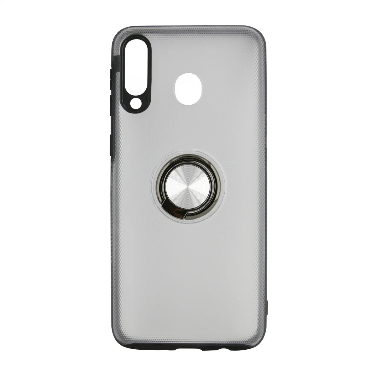 Nettech Samsung Galaxy M30 Uyumlu Armour Yüzüklü Seri Arka Koruma Kılıf (Gri) VR-15020